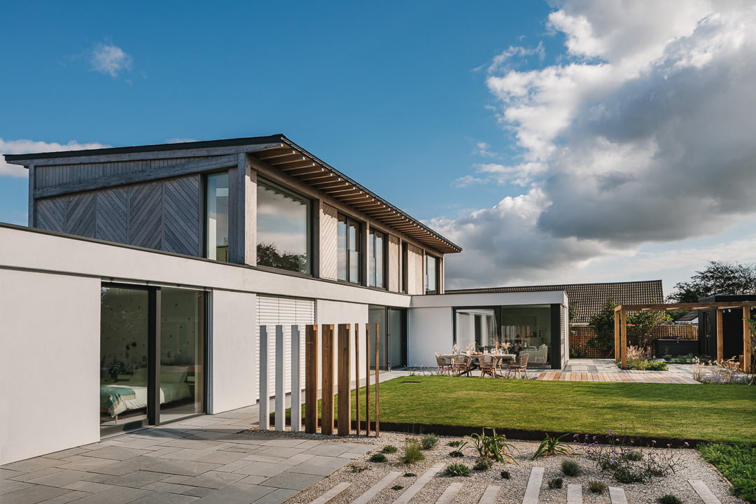 Abbey court architecture project - front view of house