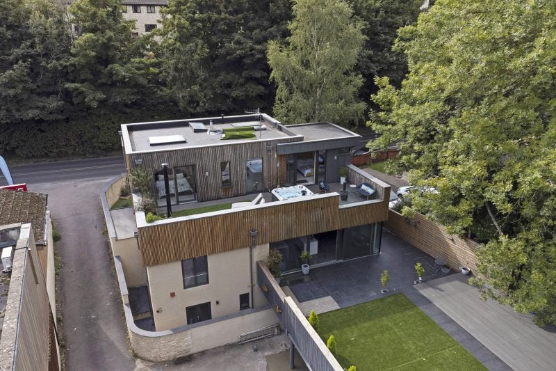 Millside architecture project - ext house top view